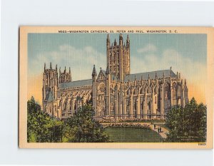 Postcard Washington Cathedral Ss Peter And Paul Washington DC USA