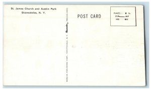 c1960s St. James Church and Austin Park Skaneateles New York NY Postcard 