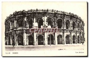 Old Postcard Nimes Les Arenes