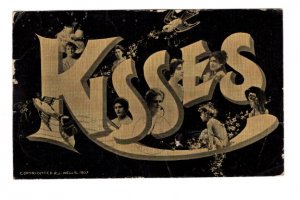 KISSES Women, Flowers, Romantic, Used 1910 Dartmouth, Nova Scotia