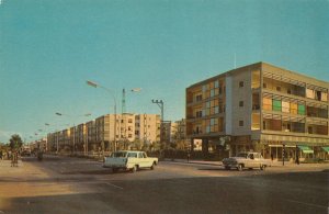 Tel-Aviv, Israel  ARLOSSOROF & WEIZMANN STREET SCENE  50's Cars  4X6 Postcard