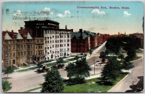 1914 Commonwealth Avenue Boston Massachusetts MA Landscape Posted Postcard