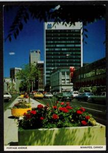 Portage Avenue WINNIPEG CANADA Postcard Carte Postale