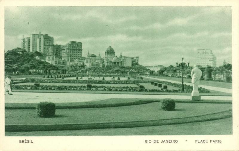 brazil, RIO DE JANEIRO, Praça Paris (1930s) Guanabara