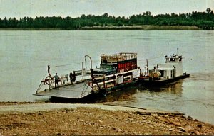 Missouri Ste Genevieve Ferry Boat On Mississippi River