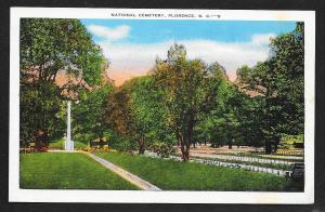 Ground View National Cemetery Florence South Carolina Unused c1930s