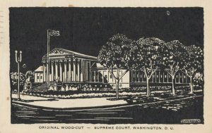 WASHINGTON D.C., 1939; Supreme Court (Wood-Cut)