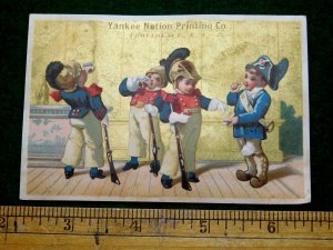 1870s-80s Yankee Notion Printing Co., Providence, RI French Soldiers Card F10