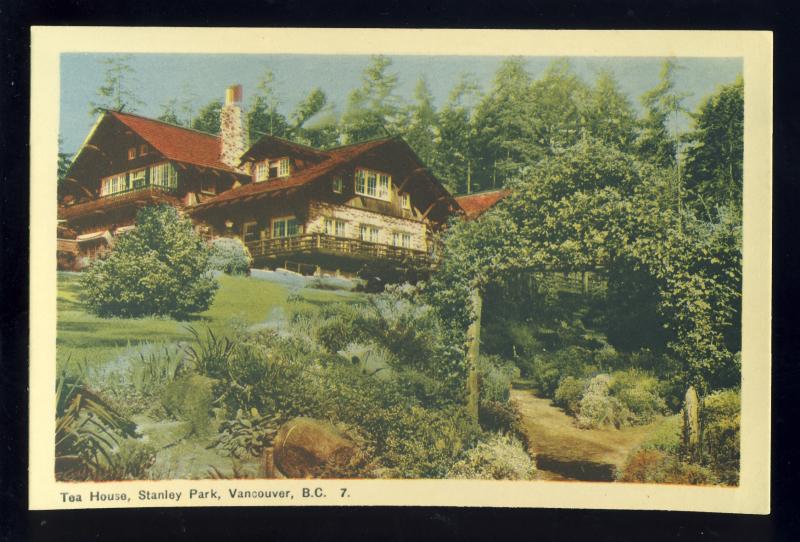 Vancouver, British Columbia, Canada Postcard, Tea House, Stanley Park