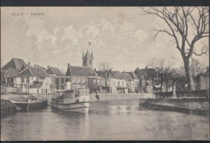 Netherlands Postcard - Sluis - Haven      RT419