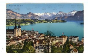 Switzerland - Luzern (Lucerne). City, Lake & Mountains