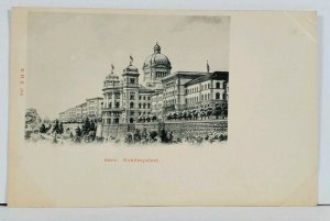 Suisse Bern Bundespalast Palace c1899 Postcard G14