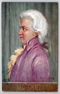 Composer Mozart Portrait B.K.W.I. Austria Art Postcard U22