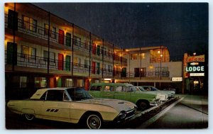 SACRAMENTO, California CA ~ Roadside Motel CABANA LODGE Night c1960s Postcard