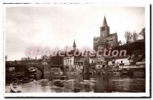 Postcard Old Montmorillon View From Taking your old one Palace