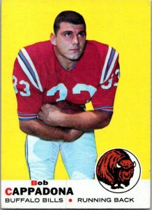 1969 Topps Football Card Bob Cappadona Buffalo Bills sk5429