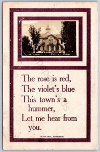 K18/ Eyota Minnesota RPPC Postcard c1910 high School  464