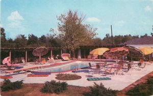 Postcard Mississippi Bellemont Hotel 1950s occupation swimming pool 23-10746