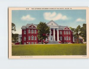 Postcard The Lutheran Children's Home Of The South, Salem, Virginia