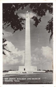 Houston Texas San Jacinto Monument and Museum Real Photo Postcard AA6451