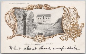 Old Fort Cumberland near Amherst NS Nova Scotia 1905 Patriotic Postcard H73