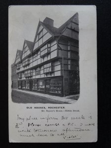Kent ROCHESTER Old Houses Mr Sapsea's House - Edwin Drood c1903 UB Postcard