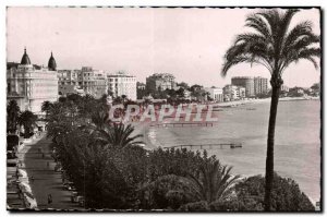 Cannes Modern Postcard General view of the Croisette and the big hotels