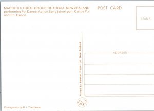 Maori Cultural Group Rotorua New Zealand Postcard