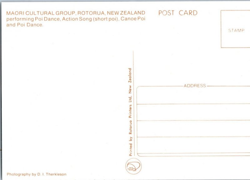 Maori Cultural Group Rotorua New Zealand Postcard
