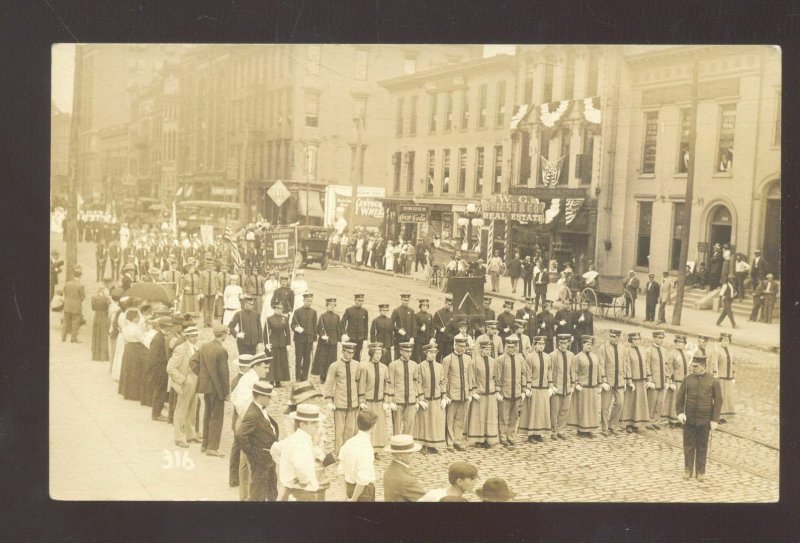 RPPC ST. LOUIS MISSOURI DOWNTOWN STREET SCENE PARADE REAL PHOTO POSTCARD