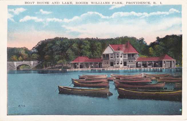 Boat House and Lake - Roger Williams Park - Providence, Rhode Island WB ...