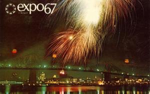 Canada - Quebec, Montreal. Expo '67 Fireworks