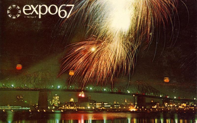 Canada - Quebec, Montreal. Expo '67 Fireworks