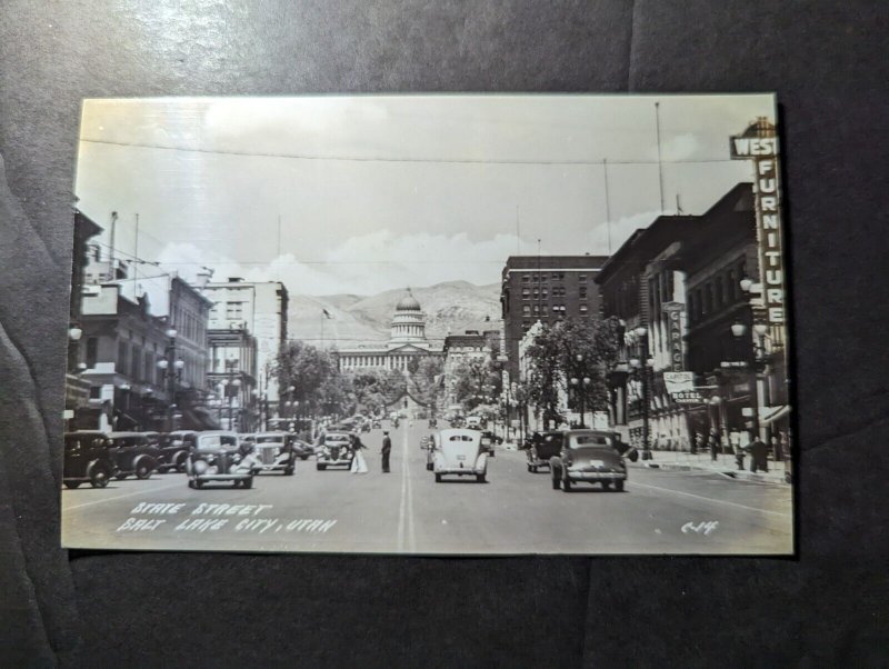 Mint USA PPC Postcard State Street Salt Lake City UT Utah Street View