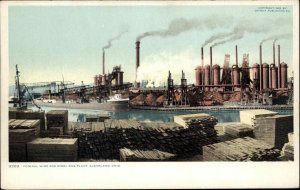 Cleveland Ohio OH Federal Wire and Steel Plant Detroit Pub c1910 Postcard