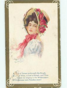 Divided-Back PRETTY WOMAN Risque Interest Postcard AA8681