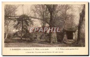 Old Postcard Barbizon Ateleirs Mullet Seen From Garden