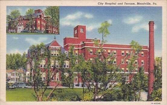 City Hospital And Terrace Meadville Pennsylvania