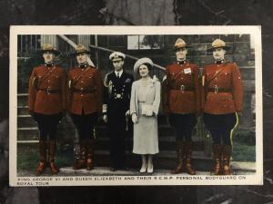 Mint Canada PPC Postcard RCMP  Mounted Police King George 6 Queen Elizabeth 2