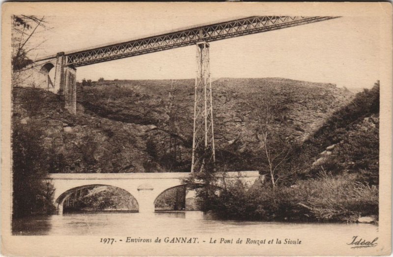 CPA Gannat environs-le pont de rouzat and la sioule (1221254) 