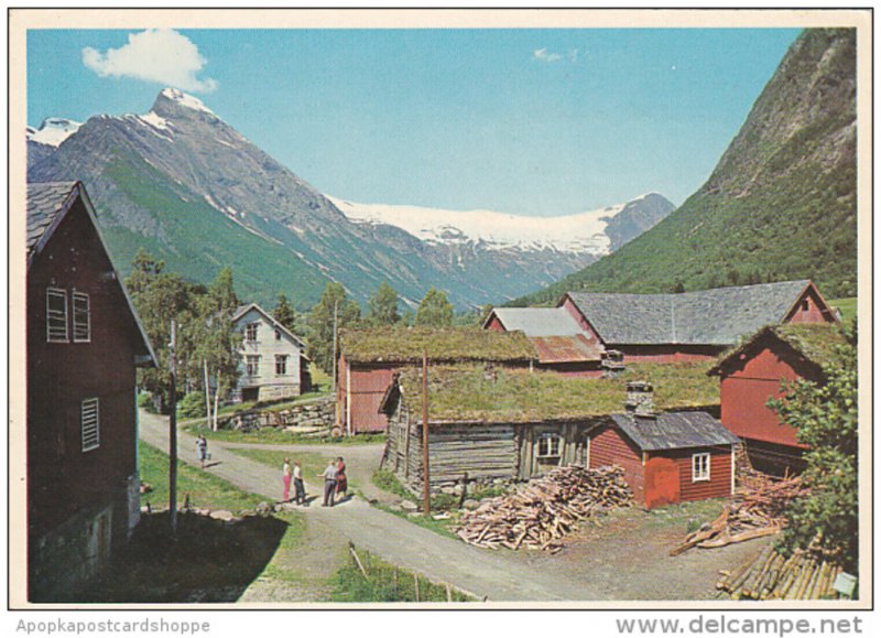 Norway Sogn with Jostedals Glacier in Background