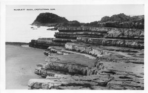 uk51227 scarlett rock castletown isle of man real photo uk