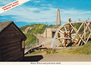 Heritage Park Water Wheel and Gold Mine Shaft Calgary Alberta Canada