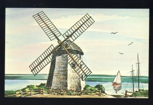 South Yarmouth, Massachusetts/MA Postcard, Old Bass River Windmill, Cape Cod