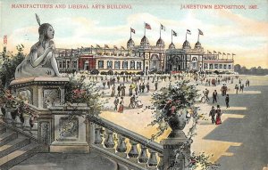 MANUFACTURERS & LIBERAL ARTS BLDGS JAMESTOWN EXPOSITION VIRGINIA POSTCARD (1907)