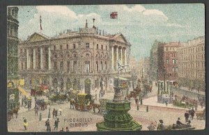 DATED 1906 PPC* GREAT BRITIAN LONDON PICCADILLY CIRCUS
