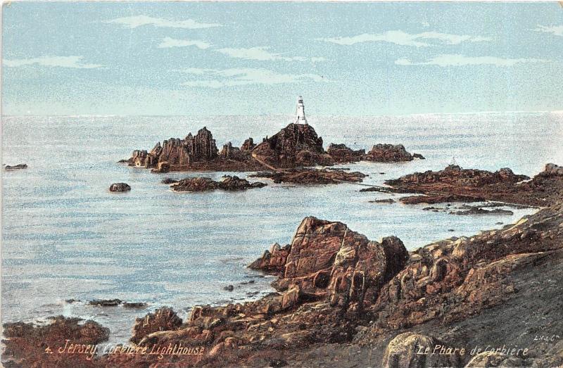 BR37287 Corbiere Lighthouse Jersey channel islands