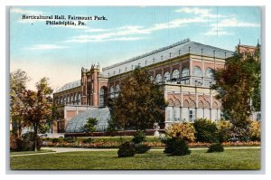 Horticultural Hall Fairmount Park Philadelphia PA UNP DB Postcard N20