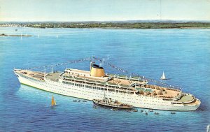 Victoria Ocean Liner Ship Incre Line 1962c postcard