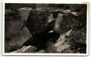 1910 WHITE MOUNTAINS NEW HAMPSHIRE AGASSIZ BASIN PHOTO RPPC POSTCARD P1168